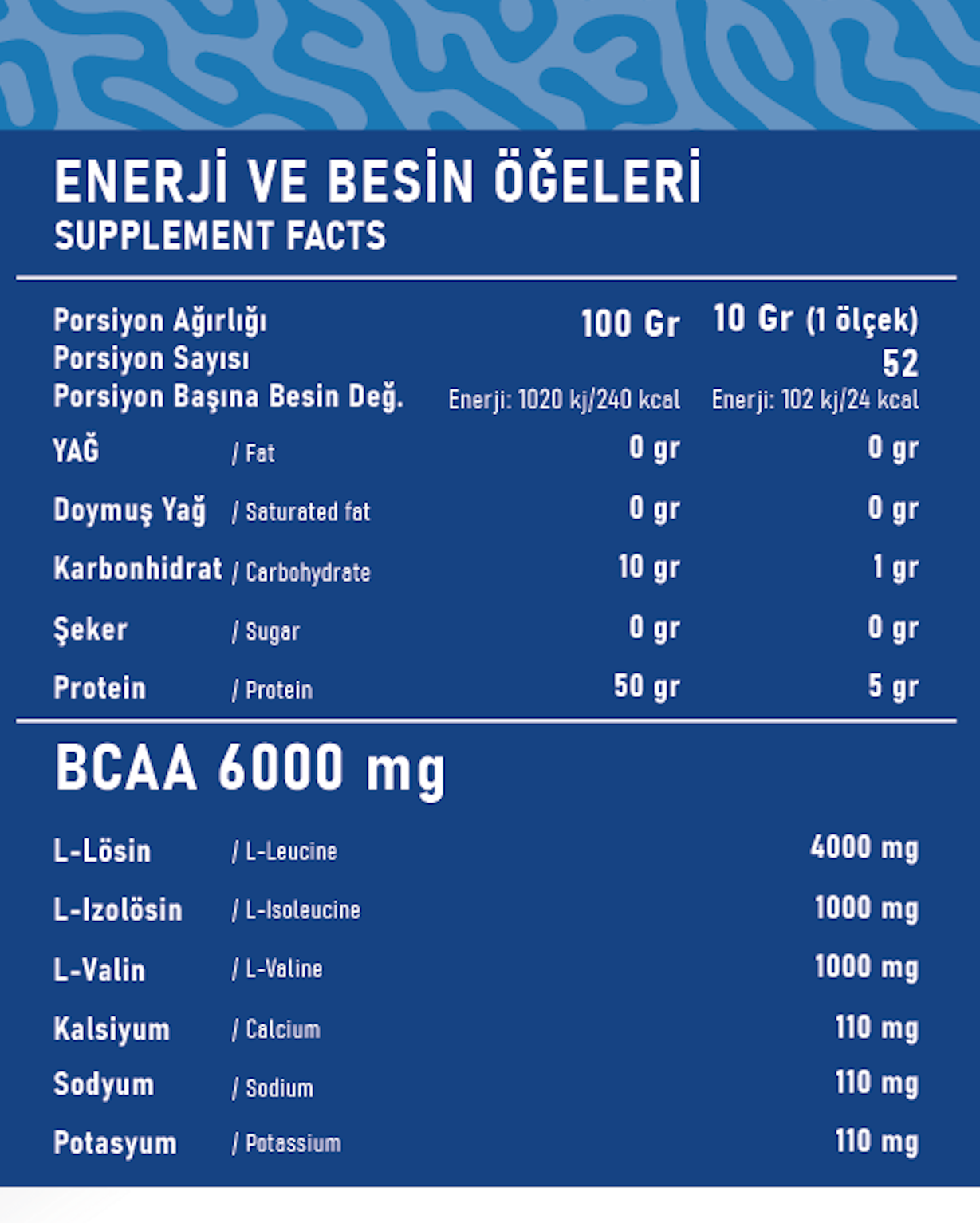 Bcaa Charge 4:1:1 Yeşil Elma 520g 52 Servis