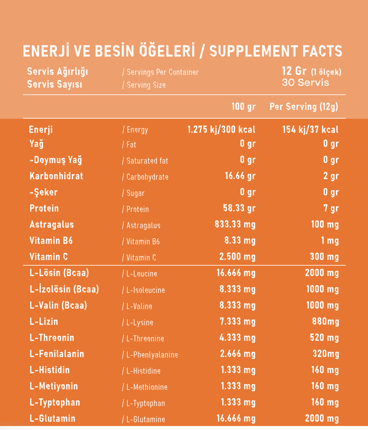 Eaa Essential Amino Acid Mango 370g 30 Servis