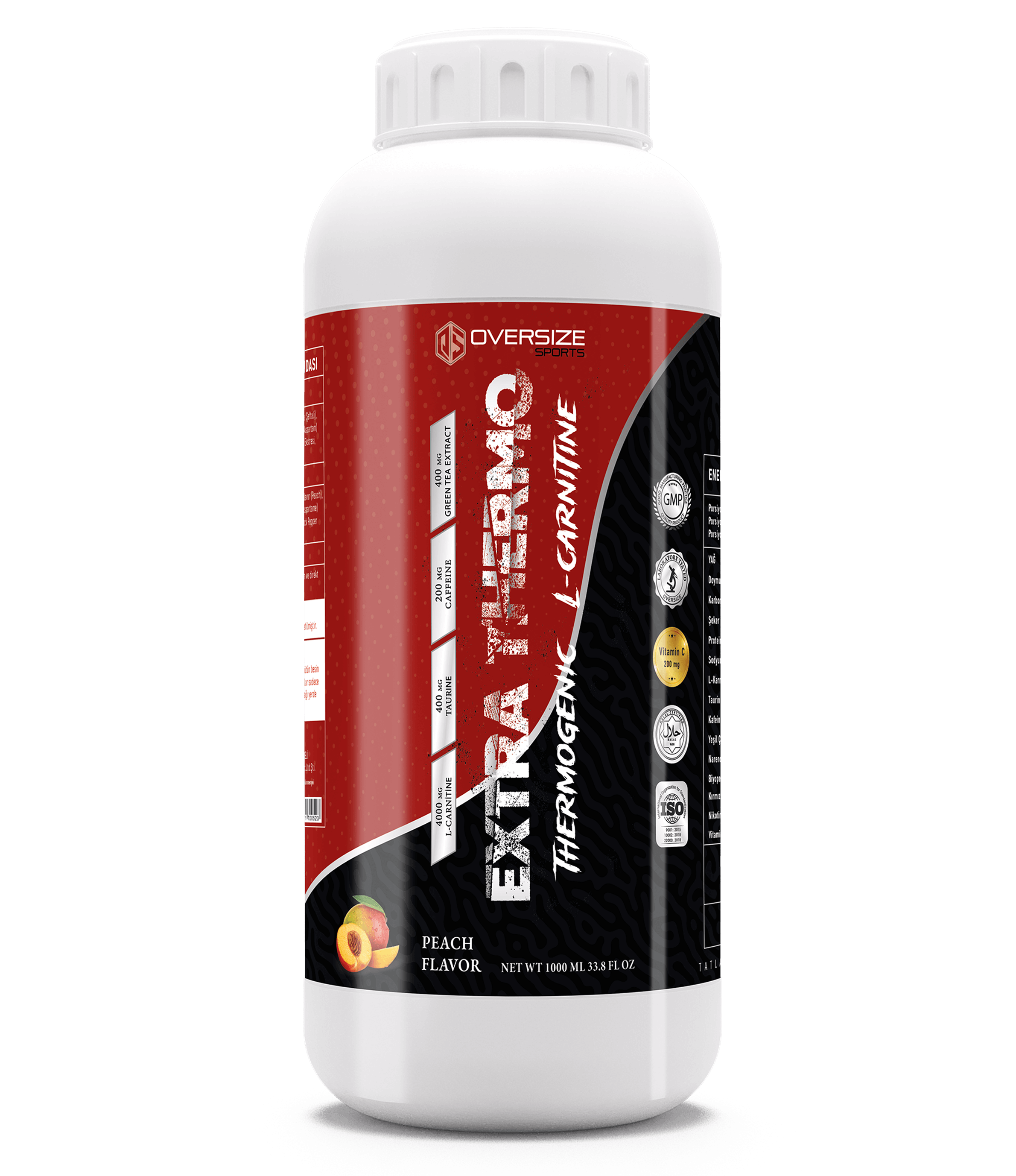 Extra Thermo Thermogenic L-Carnitine Şeftali Aromalı 1000ml 40 Servis