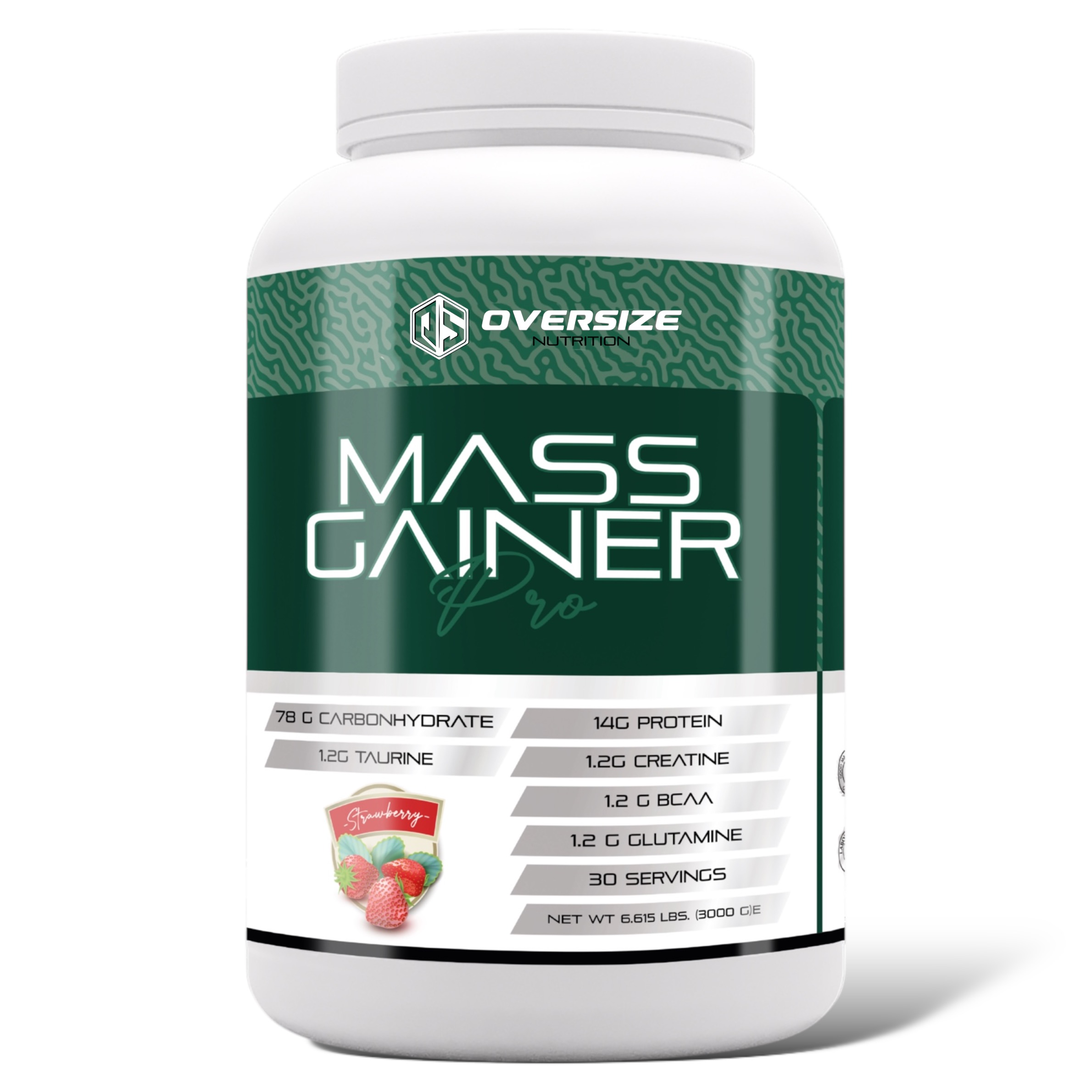 Mass Gainer Pro 3000g 30 Servis Çilek Aromalı