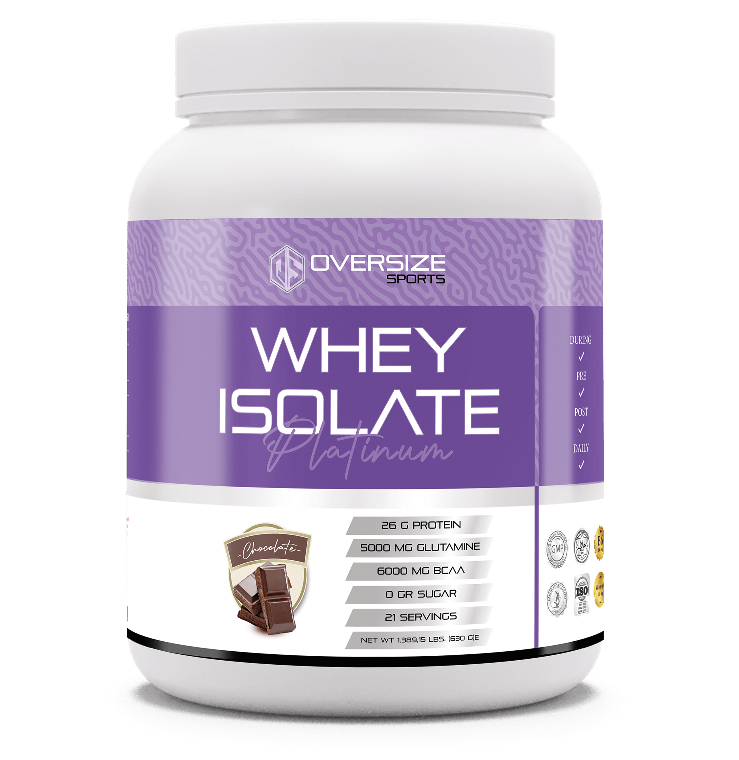 Whey Isolate Platinum Çikolata 630g 21 Servis