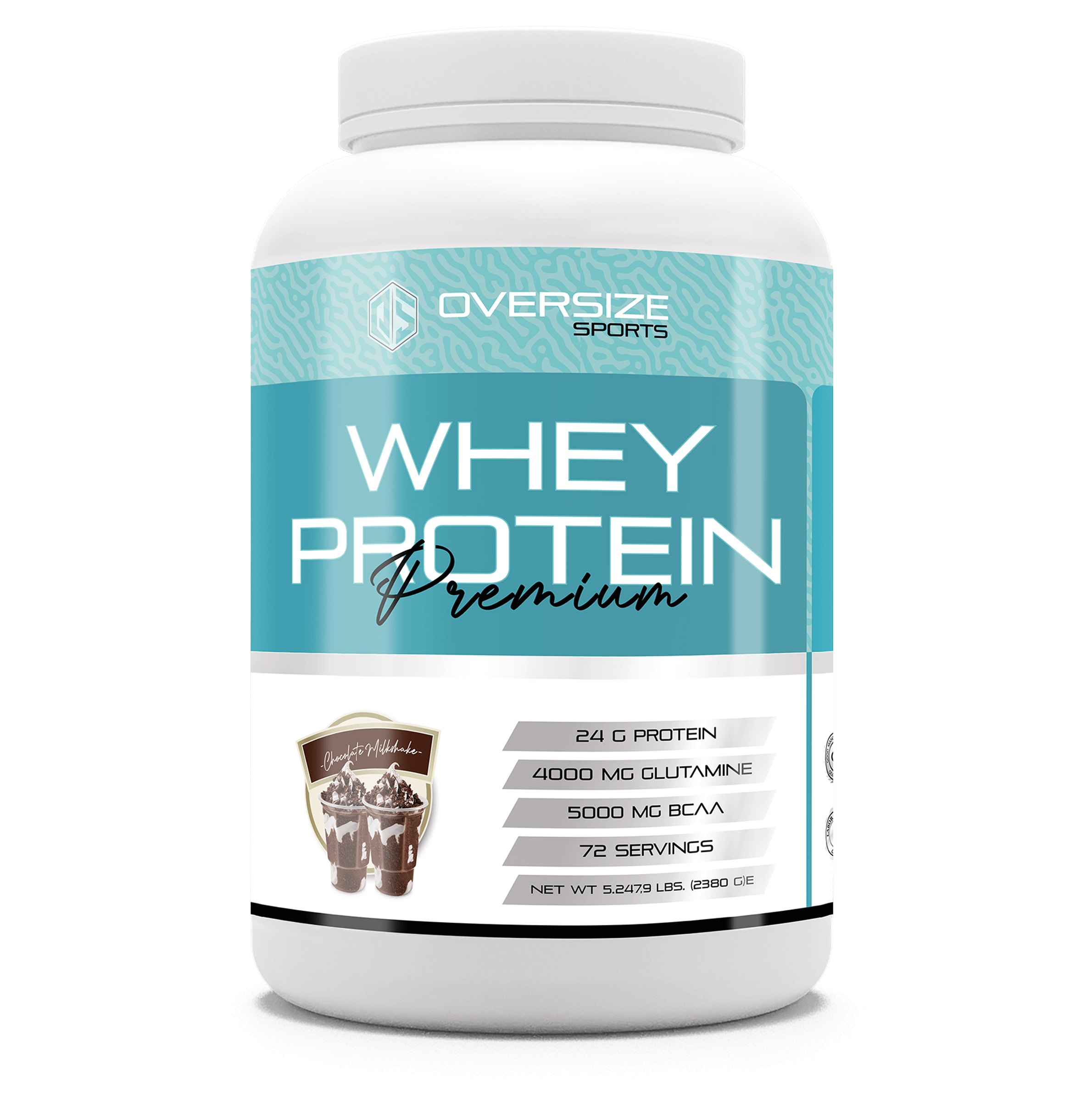 Whey Protein Premium 2380g 72 Servis Çikolatalı Milkshake Aromalı