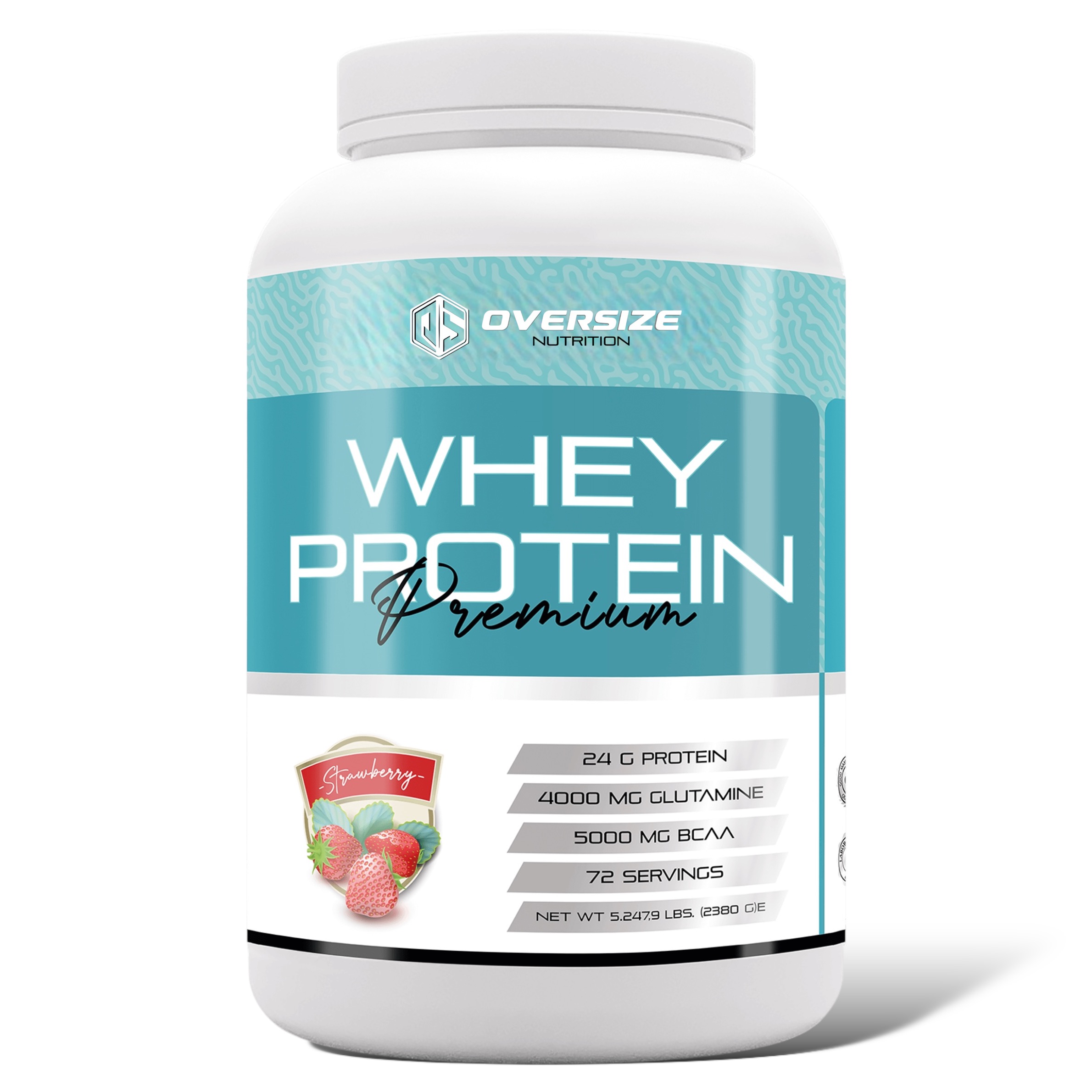 Whey Protein Premium 2380g 72 Servis Çilek Aromalı