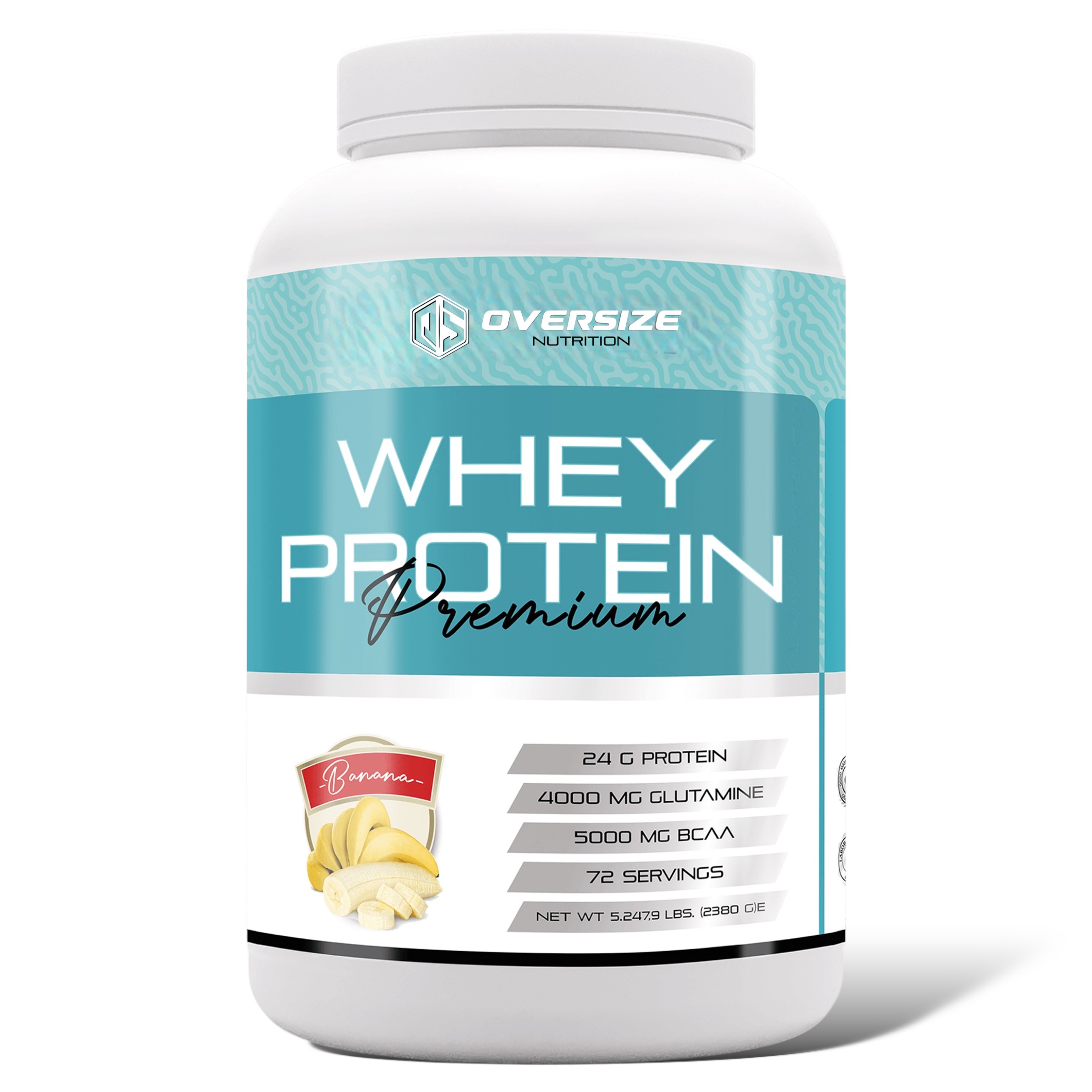 Whey Protein Premium 2380g 72 Servis Muz Aromalı