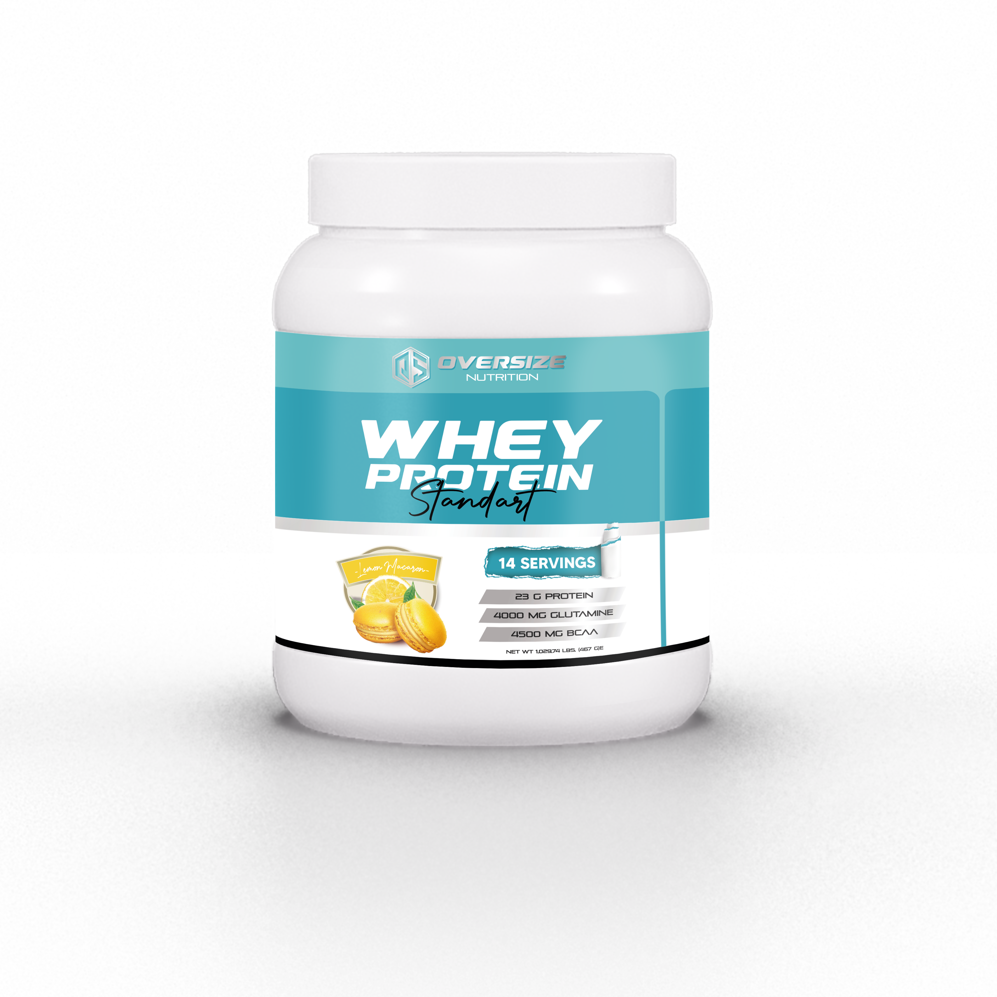 Whey Protein Standart Limon Makeroon 467g 14 Servis